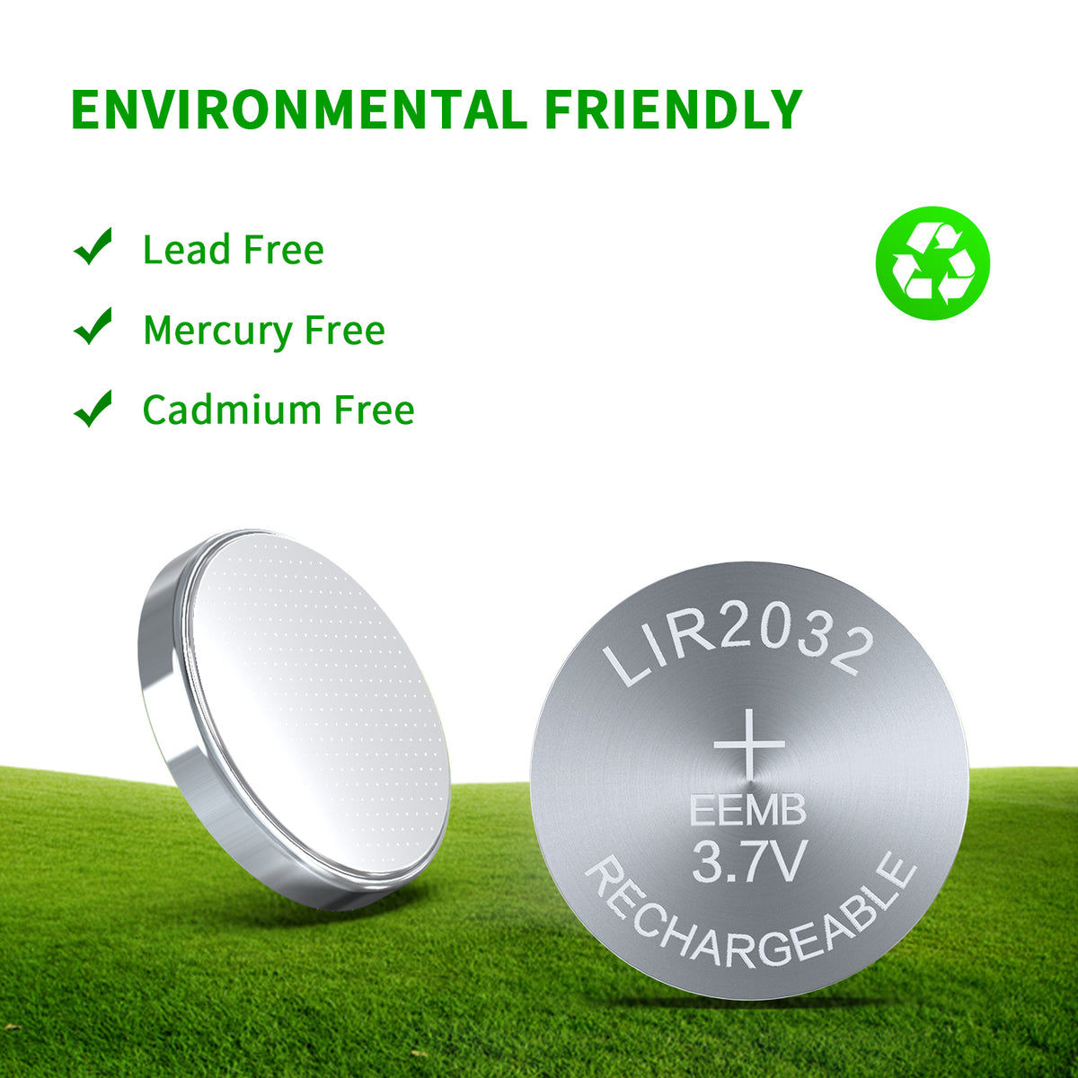 LIR2032 --  3.7V 45mAh