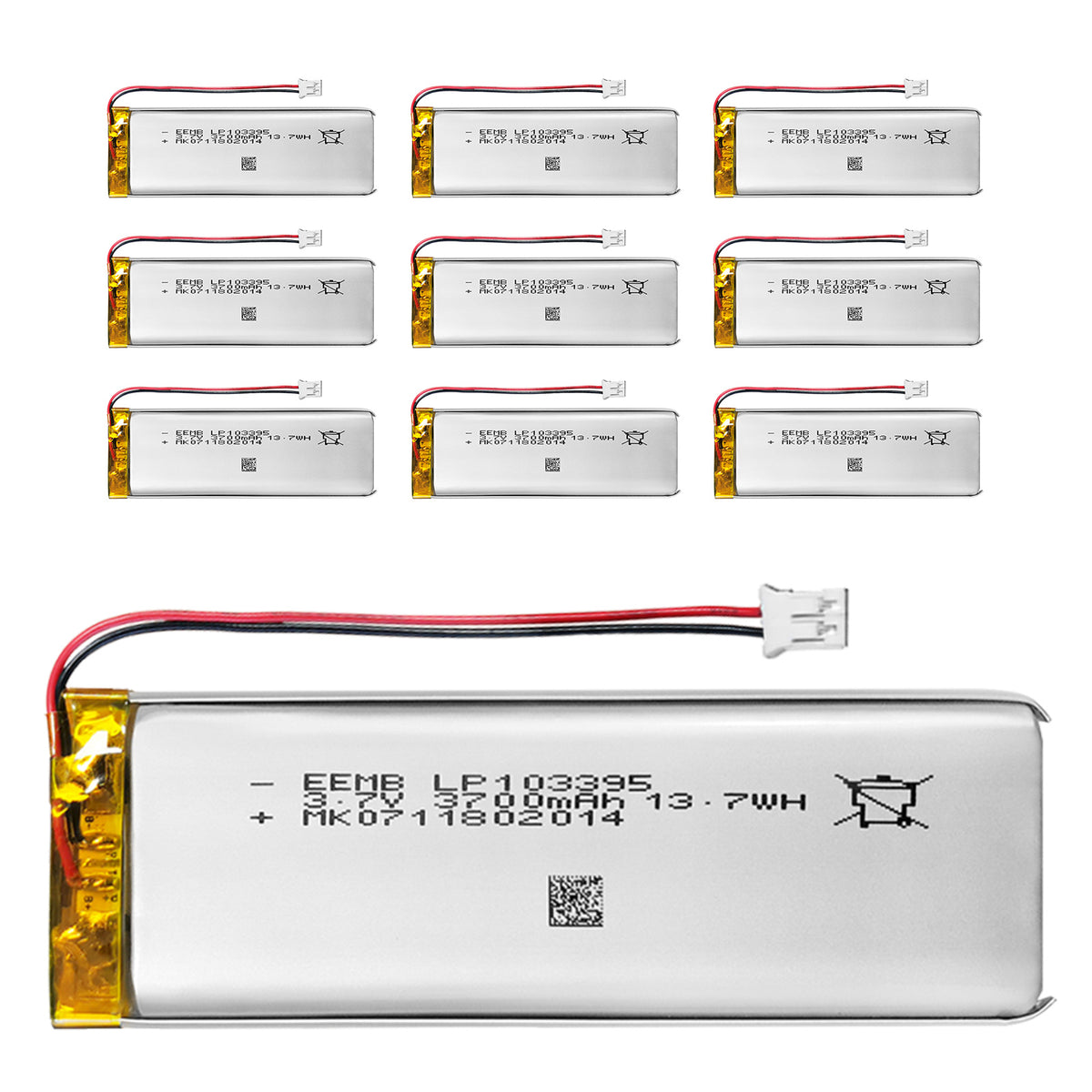 LP103395 -- 3.7V  3700  mAh
