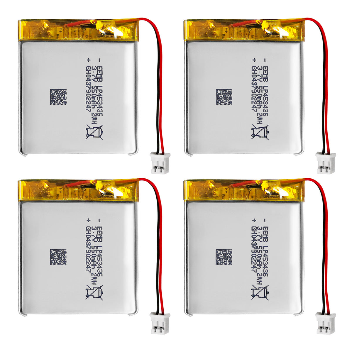 LP453436 -- 3.7V 550mAh