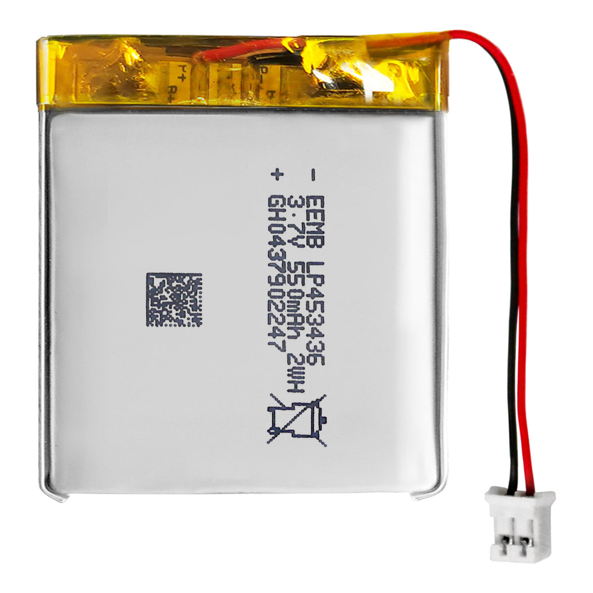 LP453436 -- 3.7V 550mAh