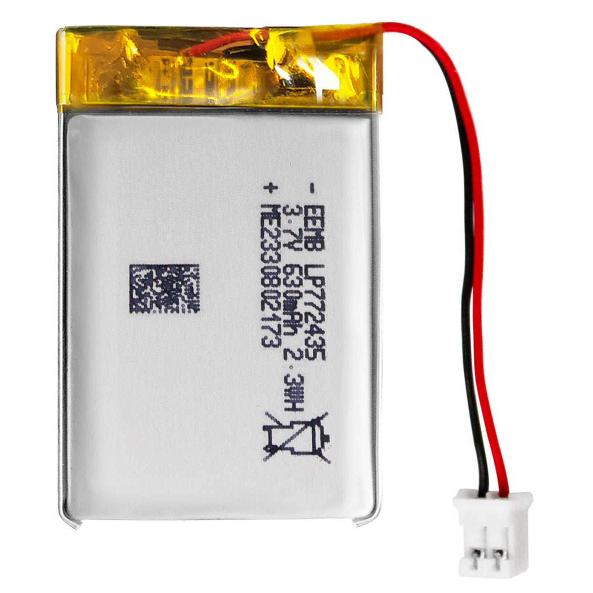 LP772435 -- 3.7V 630mAh
