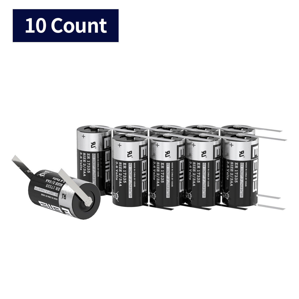 ER17335-FT -- 2/3A 3.6V 2100 mAh