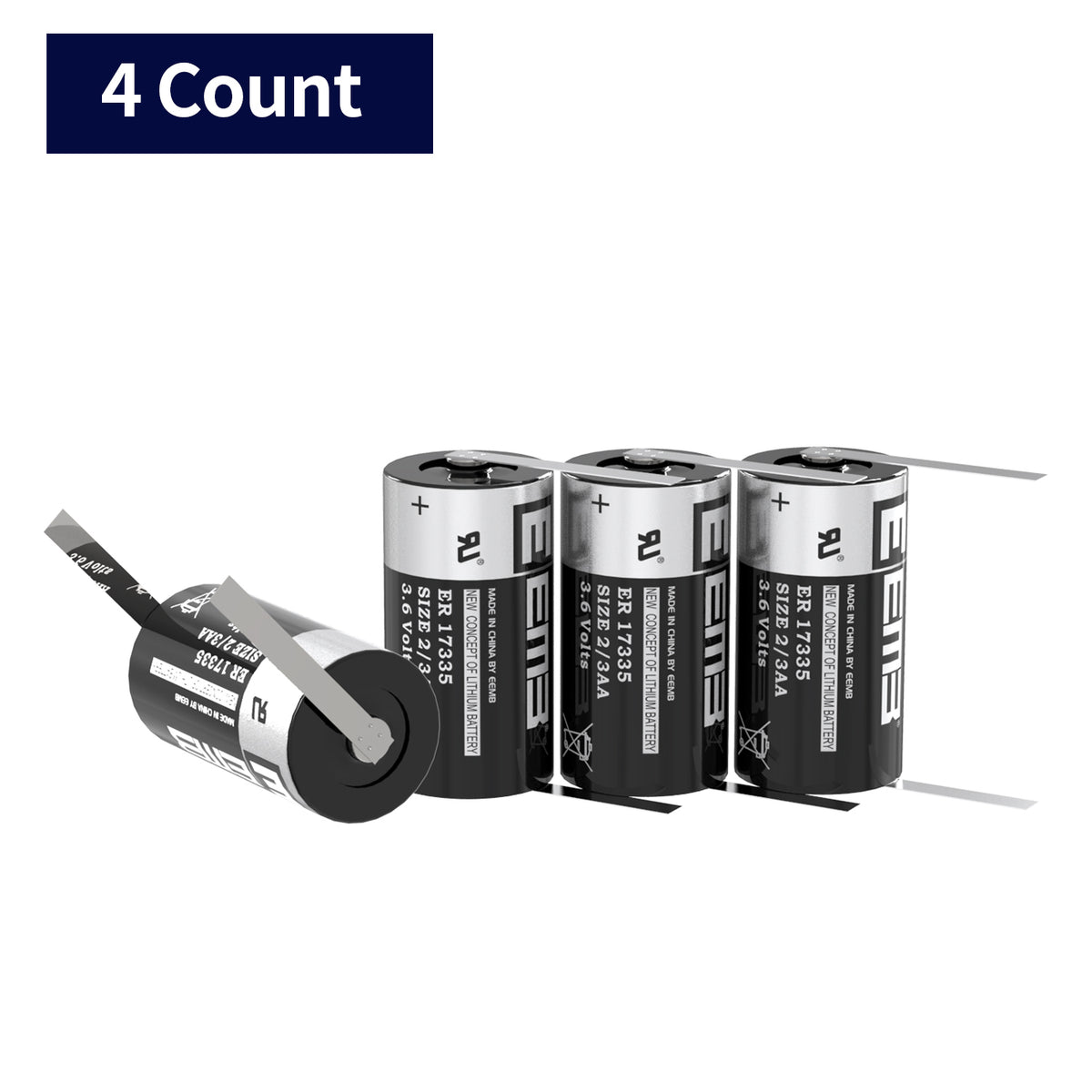 ER17335-FT -- 2/3A 3.6V 2100 mAh