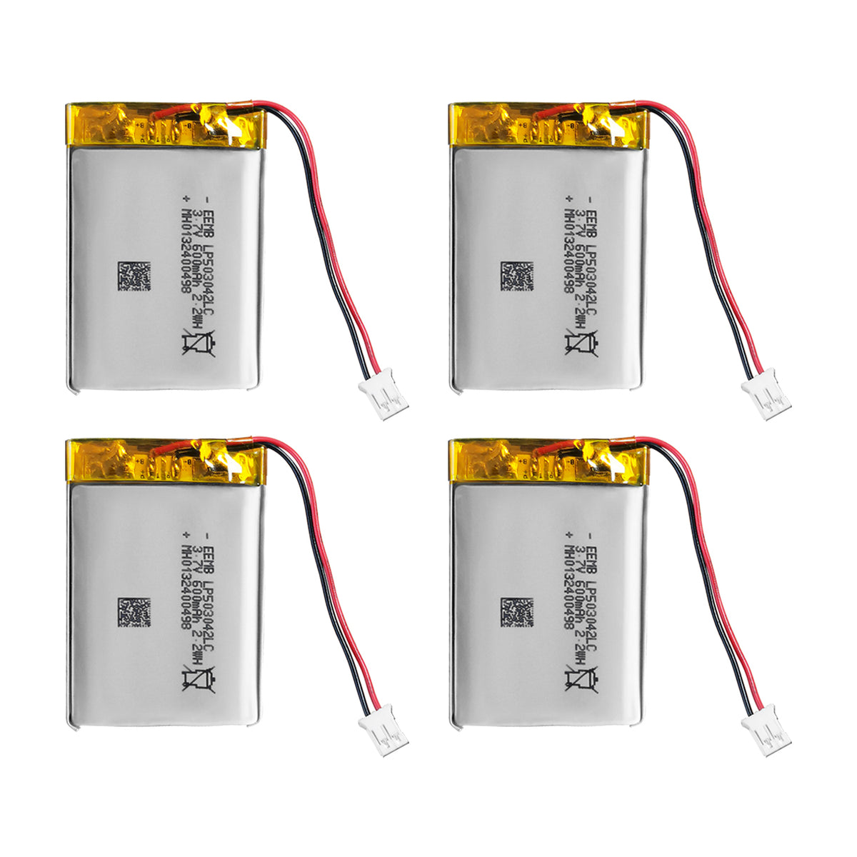 LP503042 -- 3.7V  600 mAh