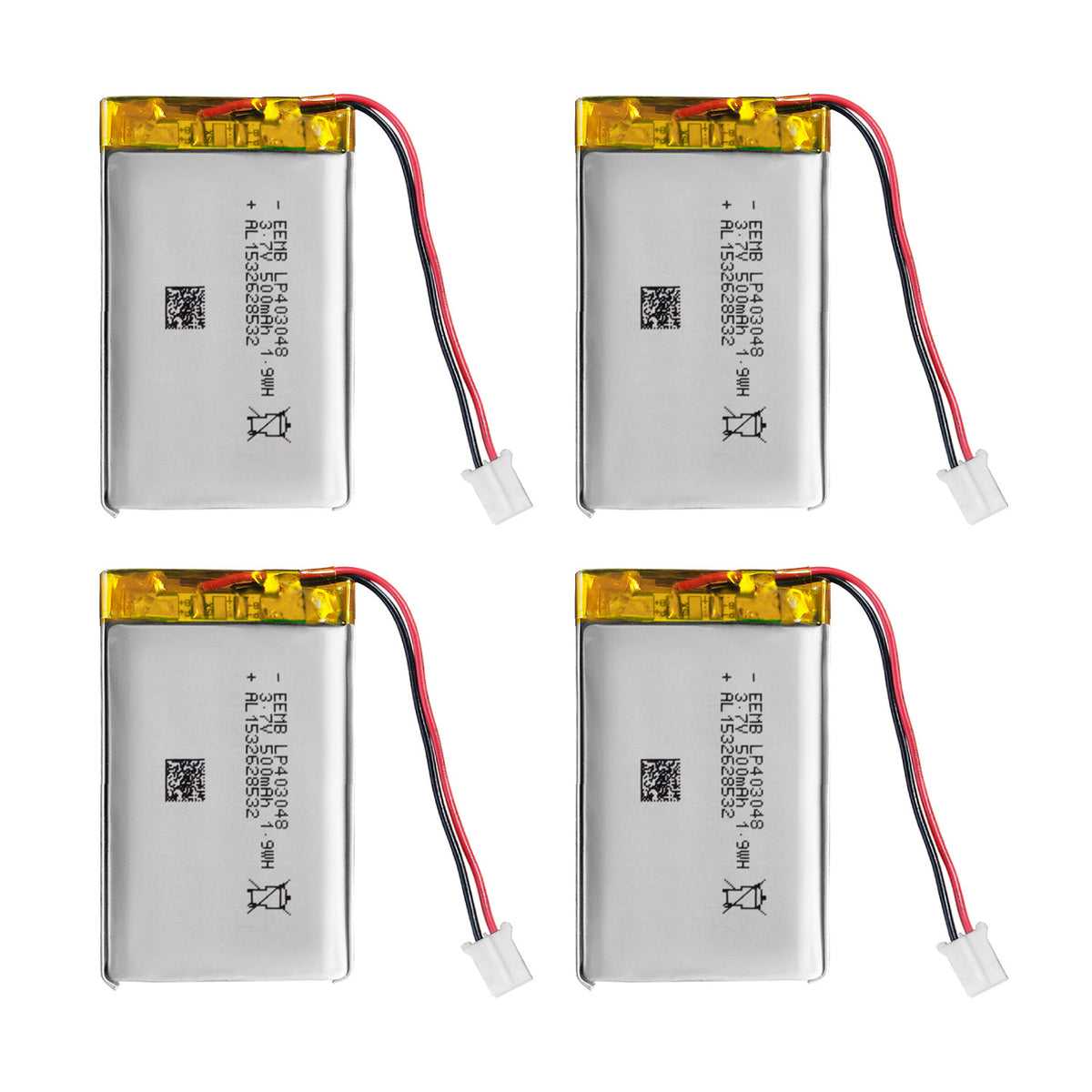 LP403048 -- 3.7V  500 mAh