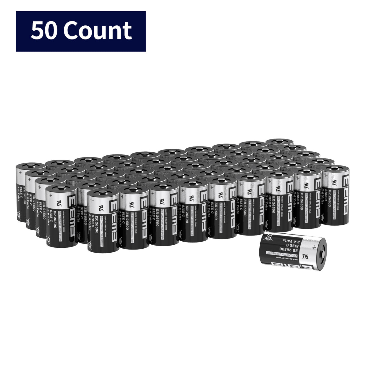 ER26500 --  C  3.6V 9000mAh