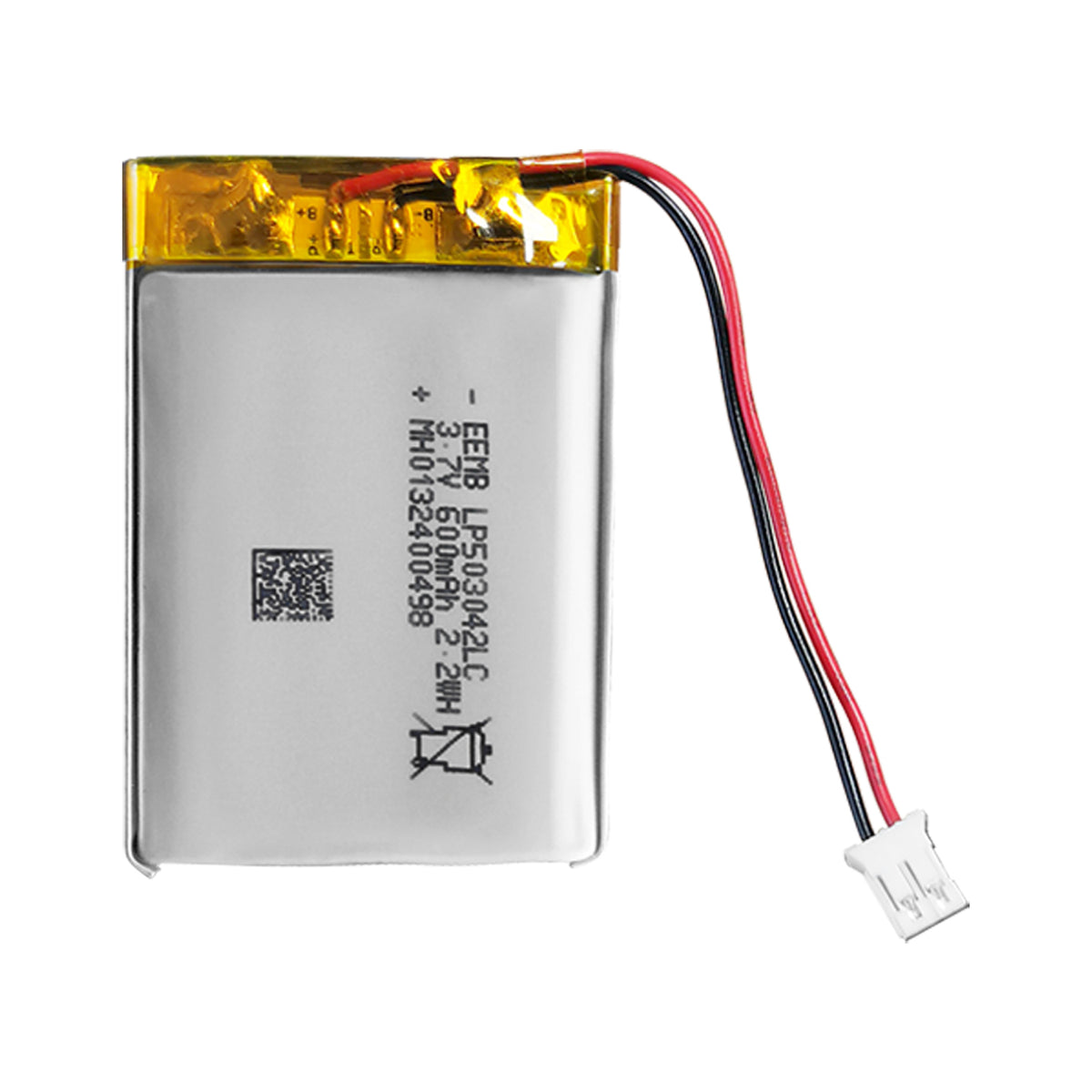 LP503042 -- 3.7V  600 mAh