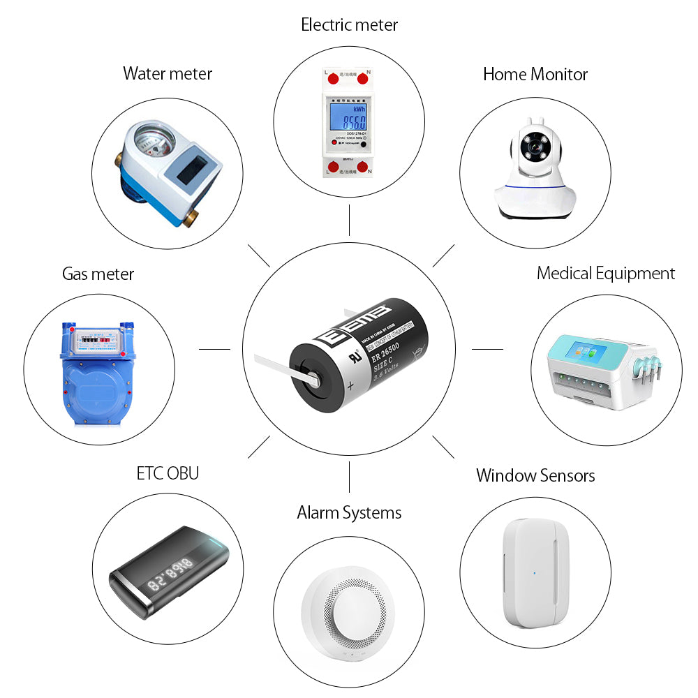 ER26500-FT --  C  3.6V 9000mAh