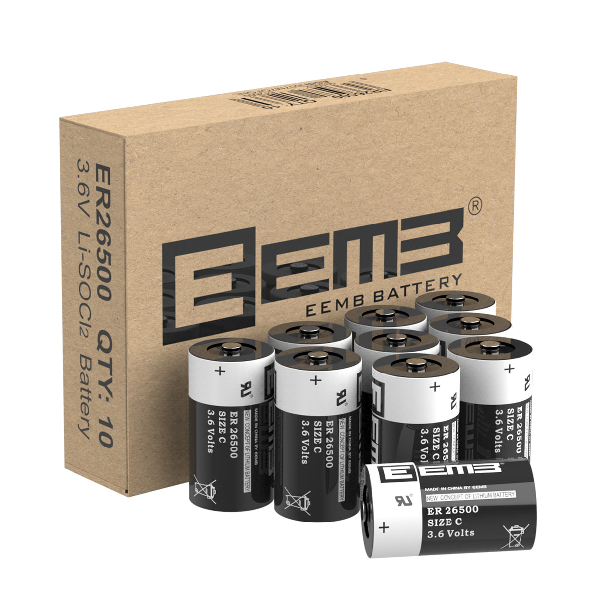 ER26500 --  C  3.6V 9000mAh