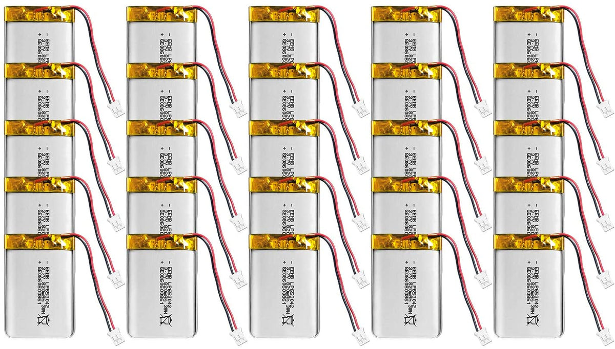 LP653042 -- 3.7V  820  mAh