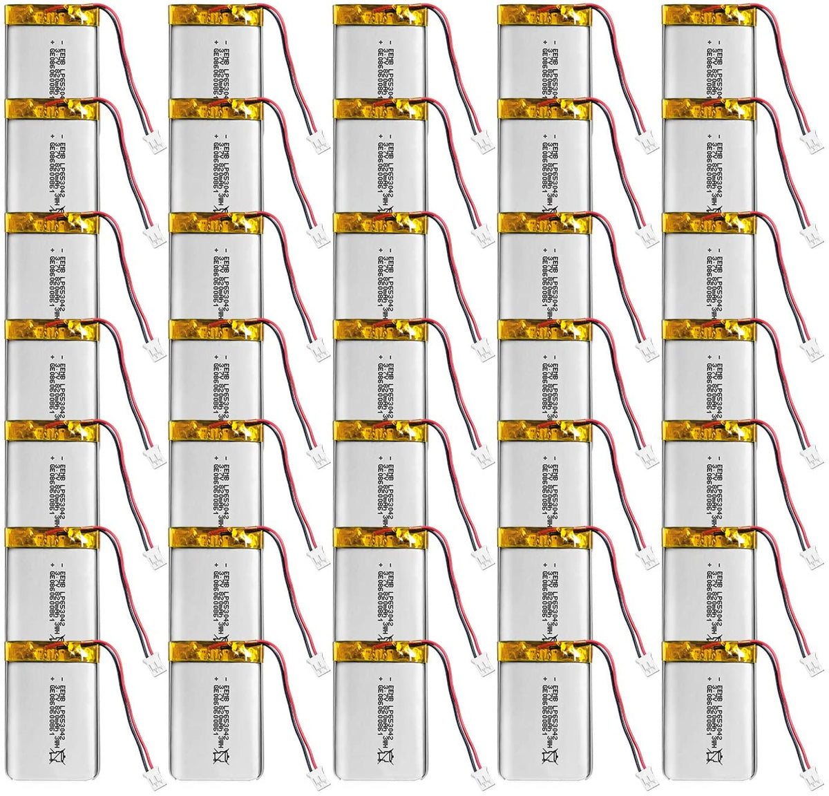 LP653042 -- 3.7V  820  mAh