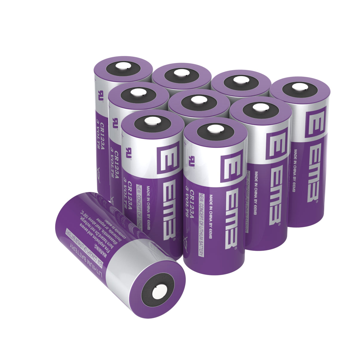 EEMB BATTERY CR123A - Li-MnO2 Lithium Battery, 3.0V, 1500 mAh 