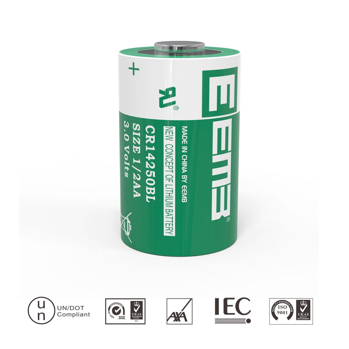 CR14250BL -- 1/2AA  3V  900mAh