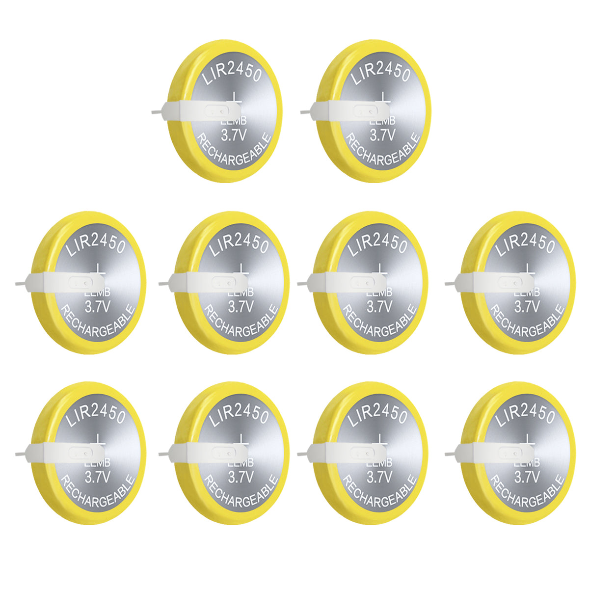 LIR2450-VBY2 --  3.7V  120mAh