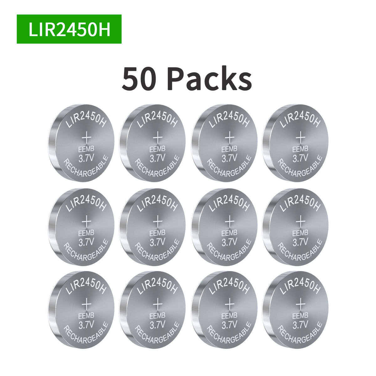 LIR2450H-- 3.7V 200mAh