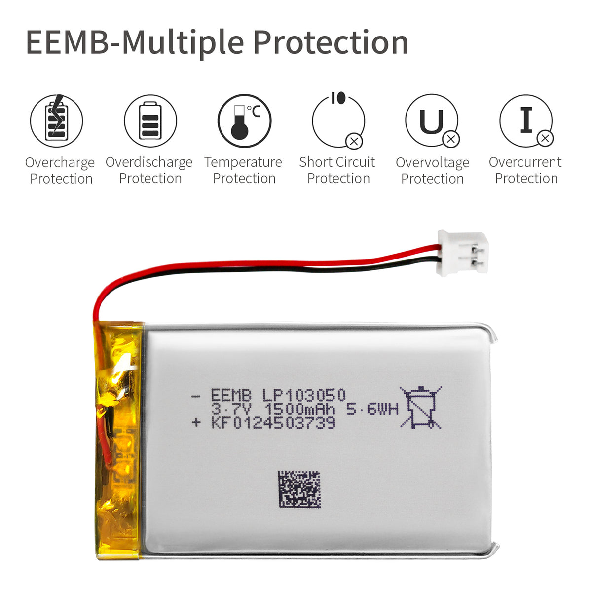 LP103050 -- 3.7V 1500mAh