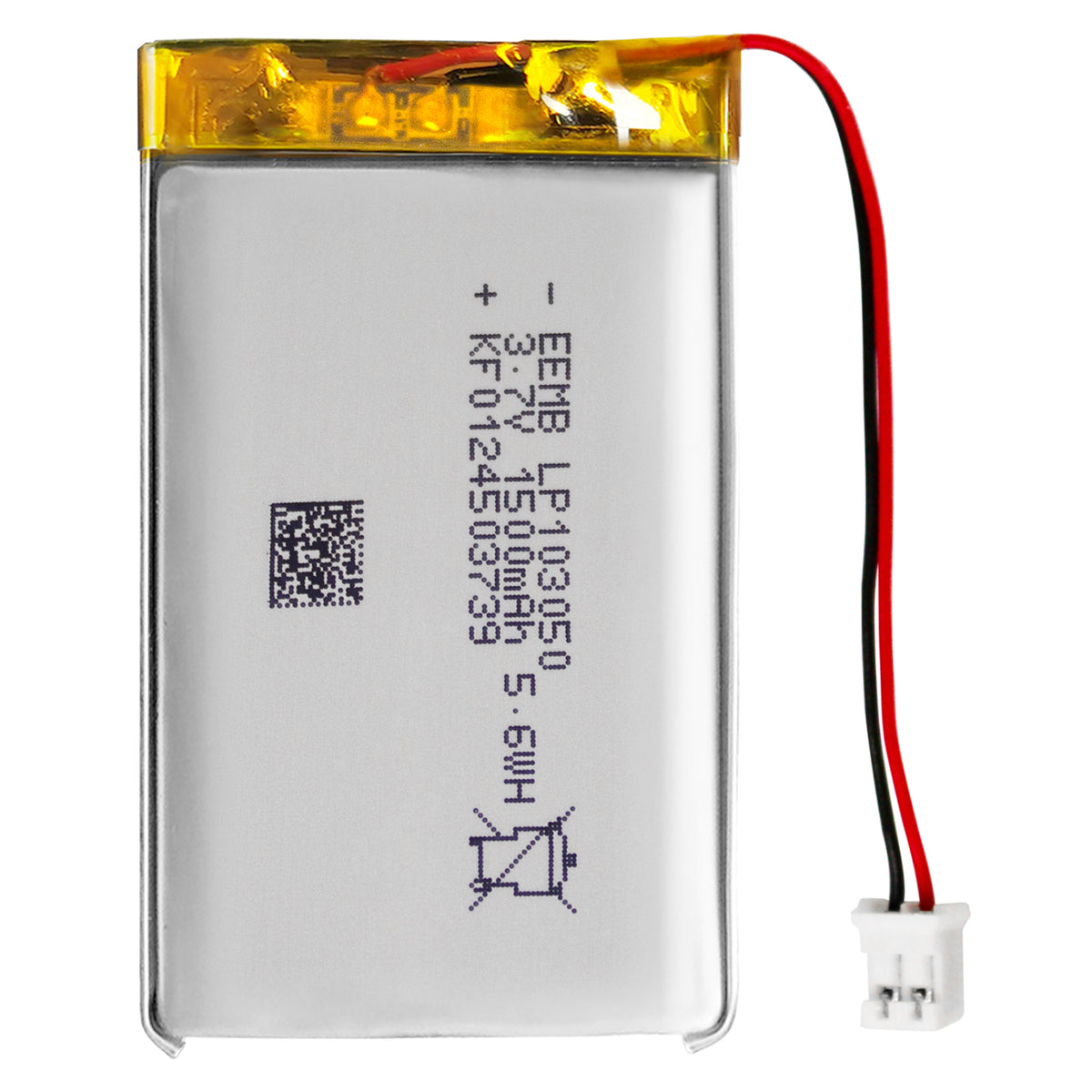 LP103050 -- 3.7V 1500mAh