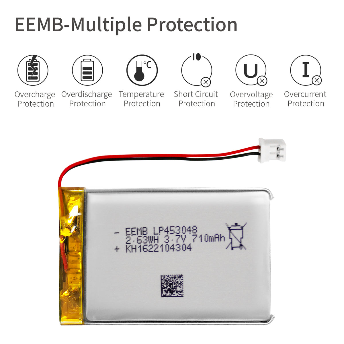 LP453048 -- 3.7V 710mAh
