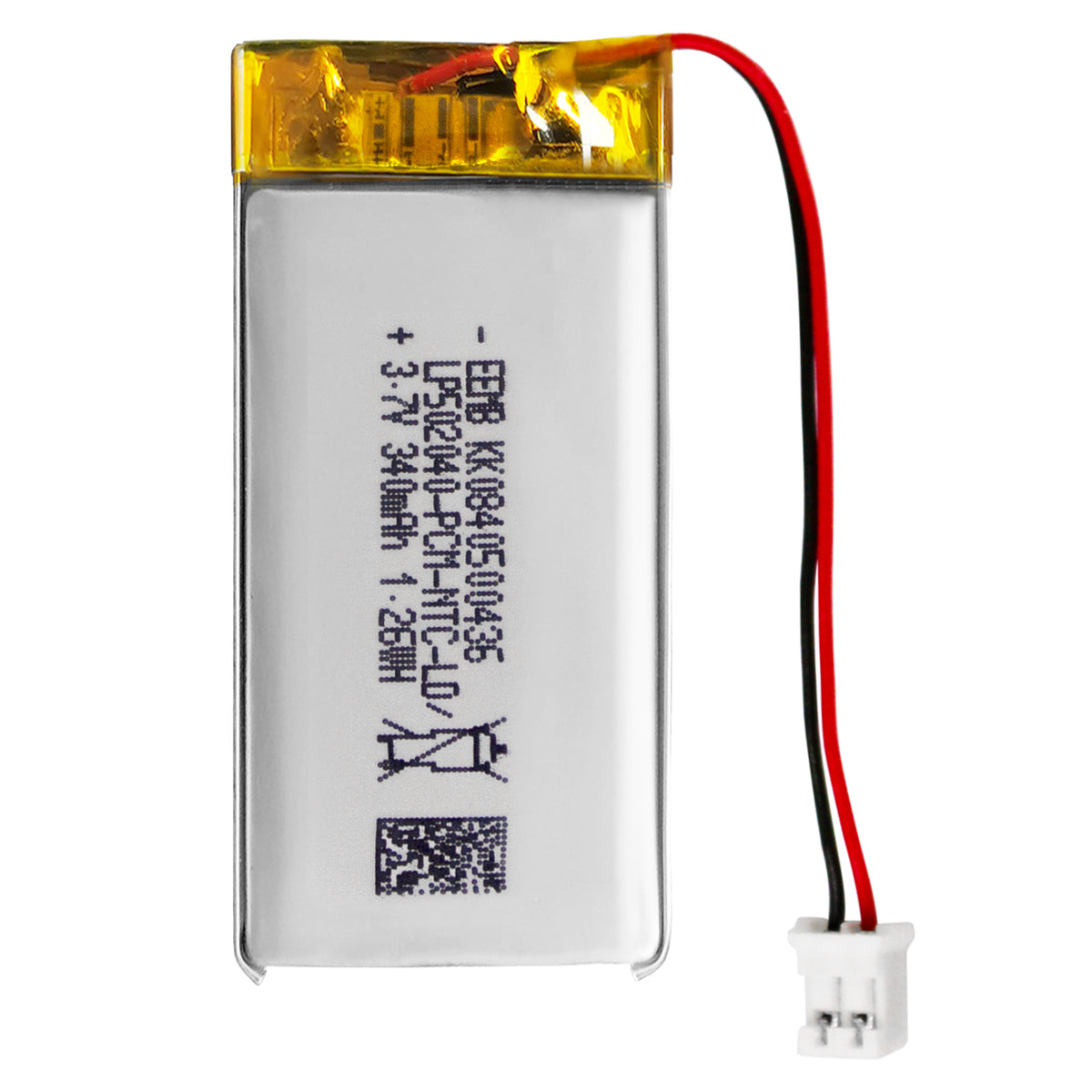 LP502040 -- 3.7V 340mAh