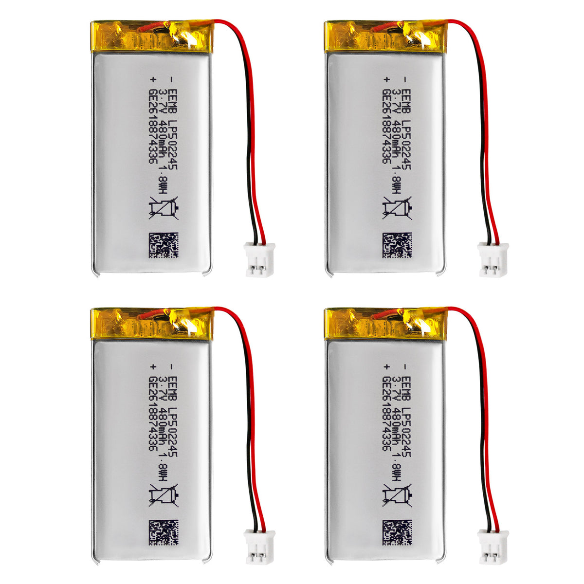 LP502245 -- 3.7V 480mAh