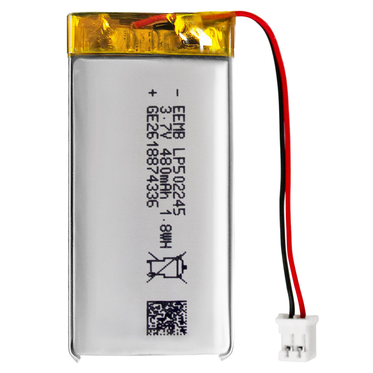 LP502245 -- 3.7V 480mAh