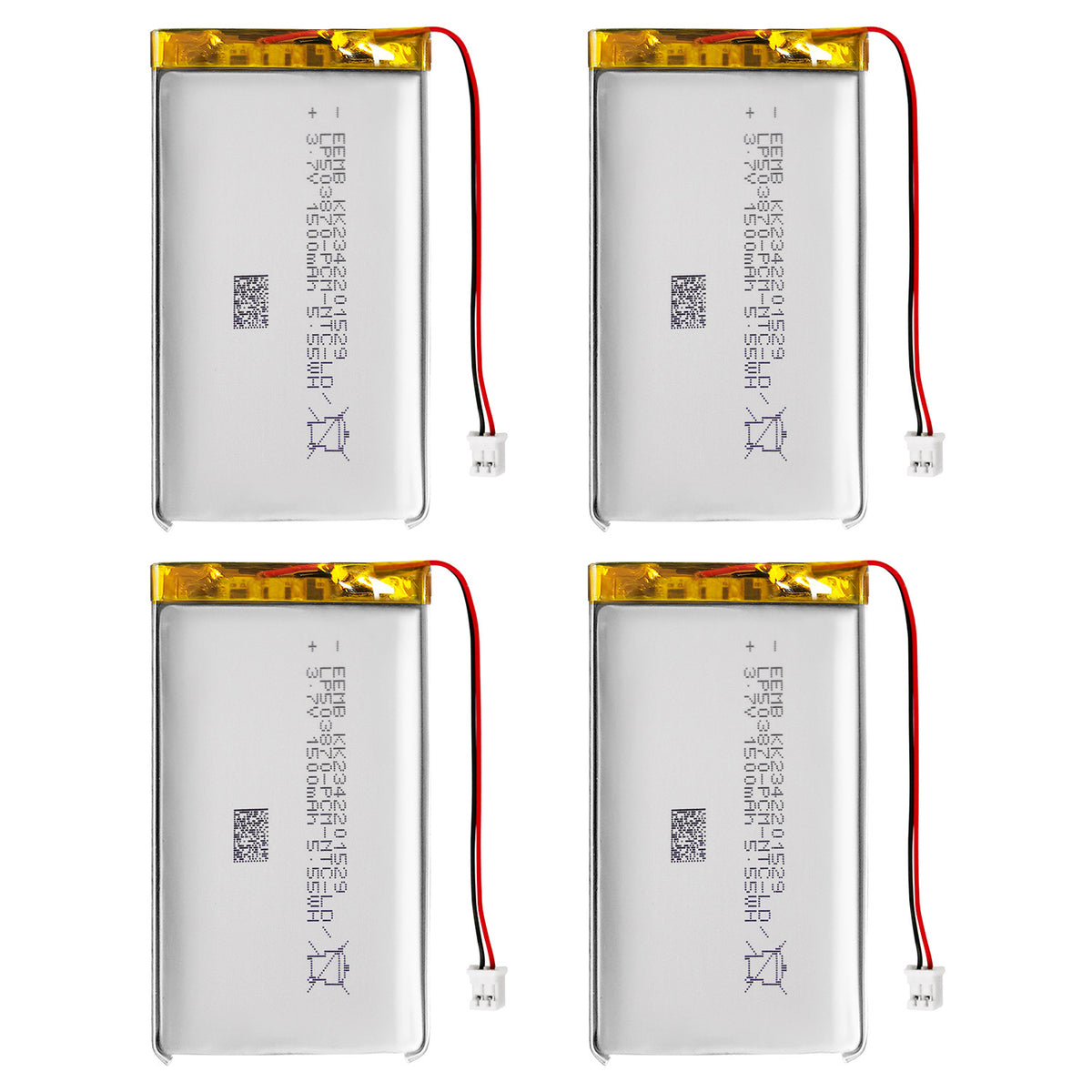 LP503870 -- 3.7V 1500mAh