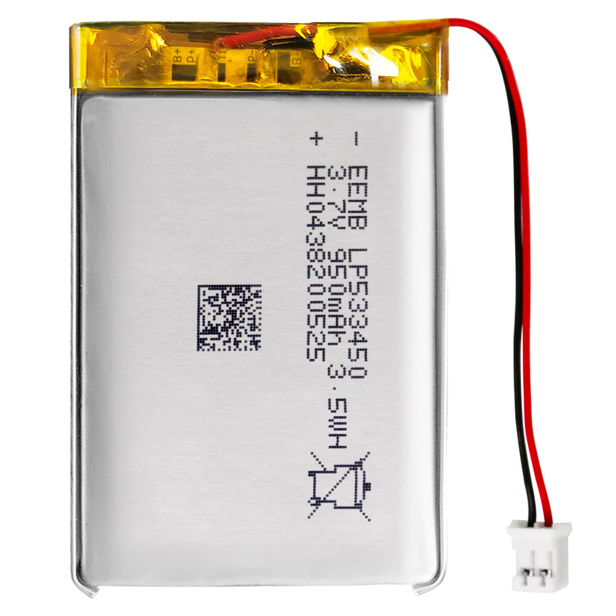 LP533450 -- 3.7V 950mAh