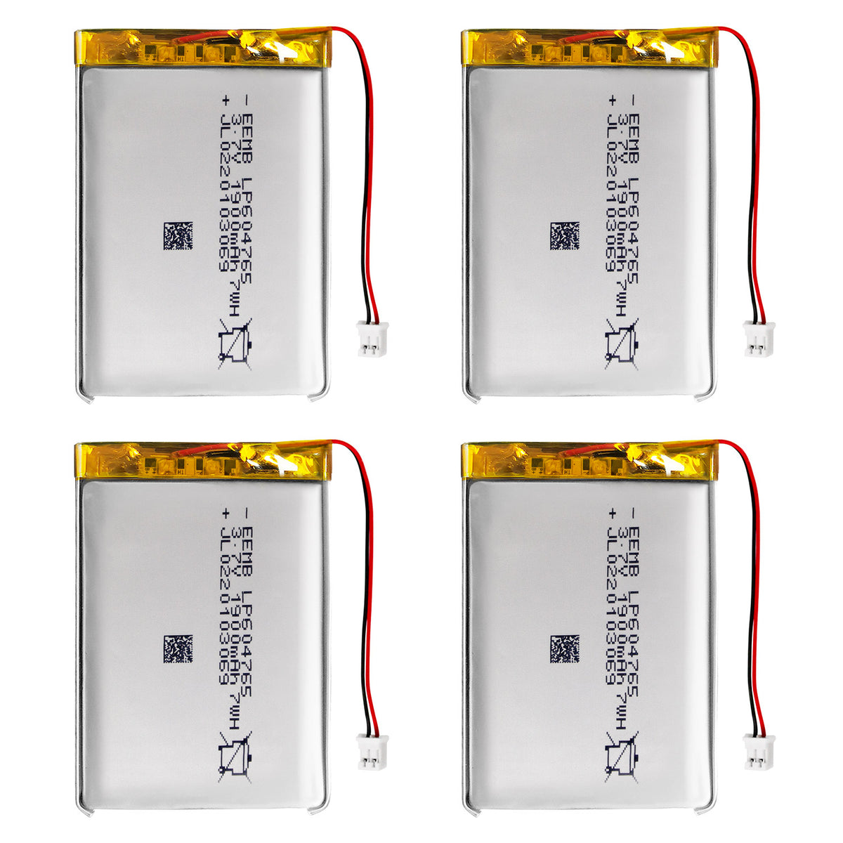 LP604765 -- 3.7V 1900mAh