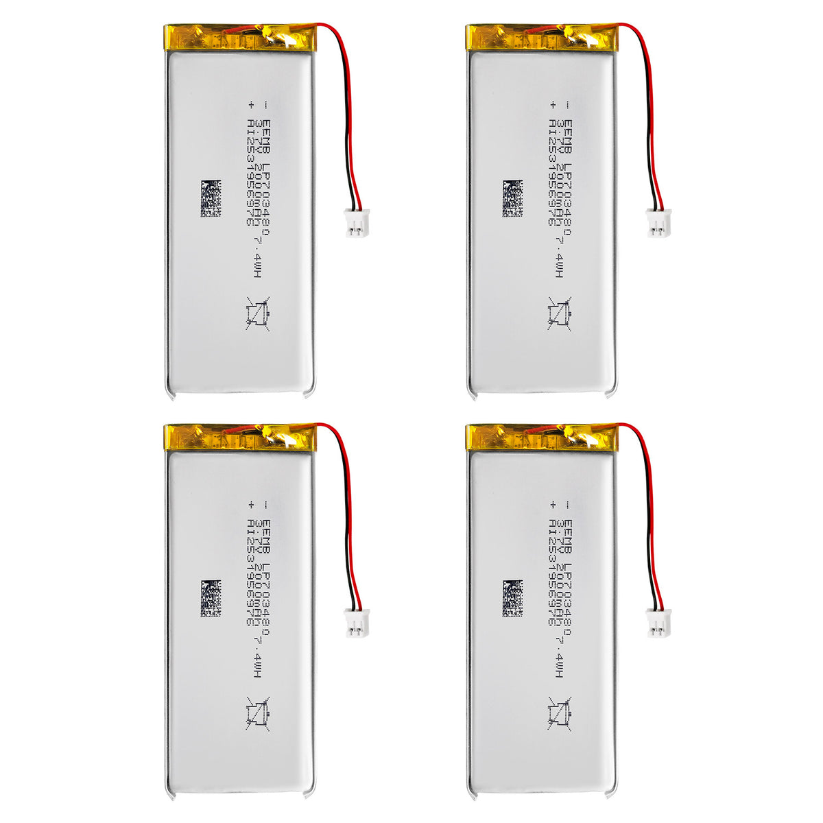 LP703480 -- 3.7V 2000mAh