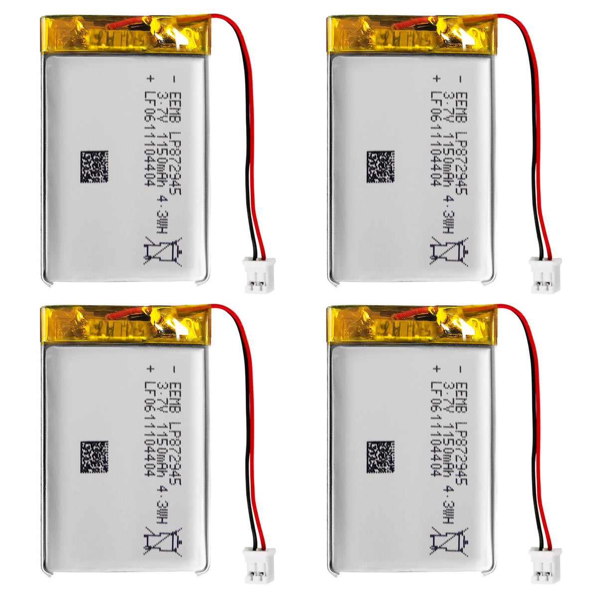 LP872945 -- 3.7V 1150mAh