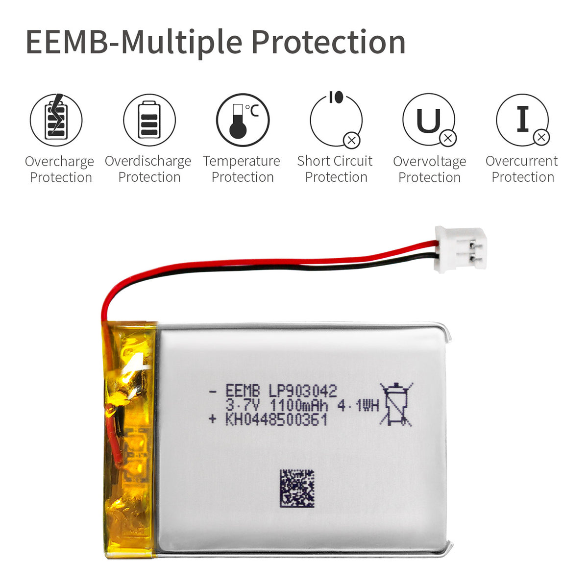 LP903042 -- 3.7V 1100mAh